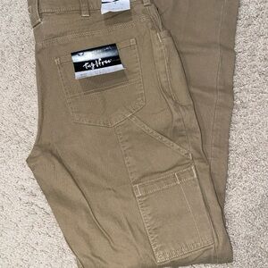 NWT Noble Outfitters Work Utility Carpenter Pants 8 30x30.5 Coyote Brown Khaki